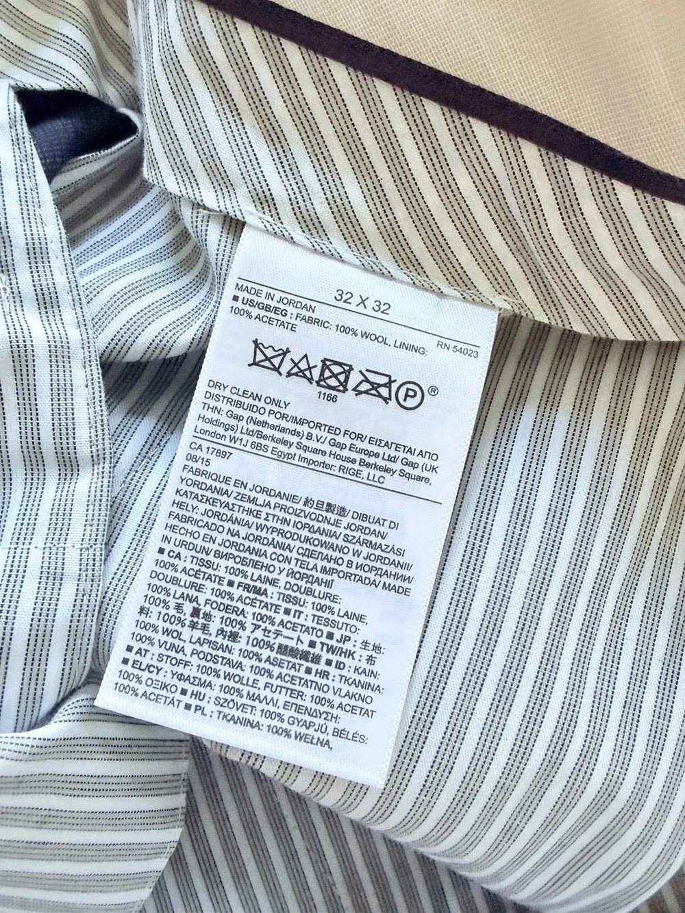 BANANA REPUBLIC Modern Slim Fit Dress Pants Trousers Mens 32 x 32 Wool NEW NWT